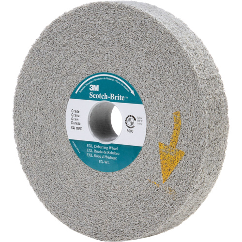 Meules d'&eacute;barbage EXL Scotch-Brite, 6" x 1", Arbre de 1", Oxyde d'aluminium Distribution Élite MP