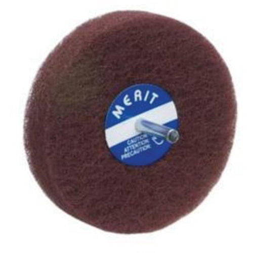 Abrasotex Non-Woven Disc Wheel, 4" Dia., Fine Grit, Aluminum Oxide Distribution Élite MP