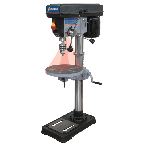 Perceuses &agrave; colonne avec laser, 13", Mandrin 5/8", 3670 tr/min Distribution Élite MP