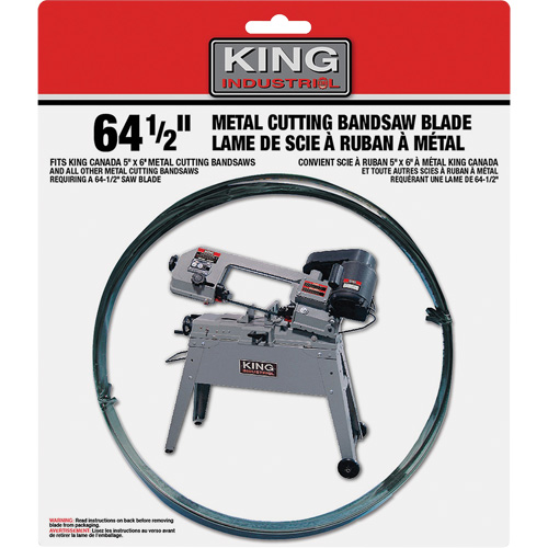 Bandsaw Metal Blade, Carbon Steel, 64-1/2" L x 1/2" W x 0.025" Thick, 24 TPI Distribution Élite MP