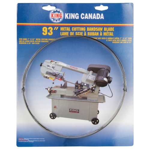 Metal Cutting Bandsaw Blade, Carbon Steel, 93" L x 3/4" W x 0.032" Thick, 10 TPI Distribution Élite MP