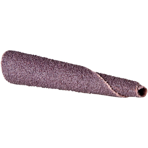 Cartouche de bande abrasive conique ALO, 150 Grain, 5/16" dia., Oxyde d'aluminium, 1-1/2" lo, 1/4" Dimension de l'arbre Distribution Élite MP