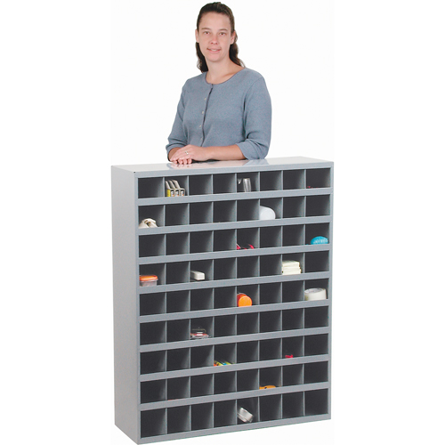 Armoires pour bacs de rangement en acier, 33-3/4" la x 12" p x 42" h, Gris Distribution Élite MP