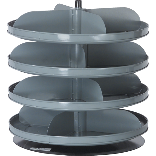 Modules de stockage Rotabin, 60 lb Capacit&eacute; par niveau, 6 Niveau(x), 26-1/8" ha x 17" dia Distribution Élite MP
