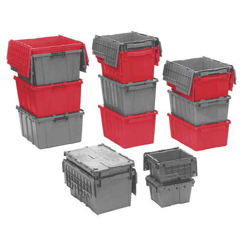Contenants de distribution Flipak en plastique poly&eacute;thyl&egrave;ne (PE), 15,2" x 10,9" x 9,7", Bleu Distribution Élite MP