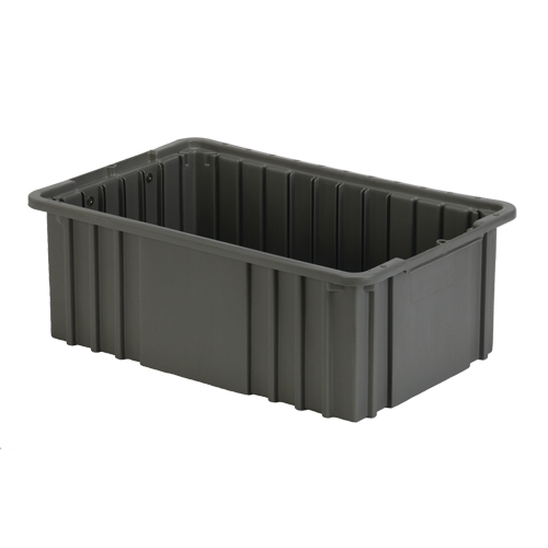 Divider Box, Polyethylene, 15.5" W x 9.9" D x 6" H, Grey Distribution Élite MP