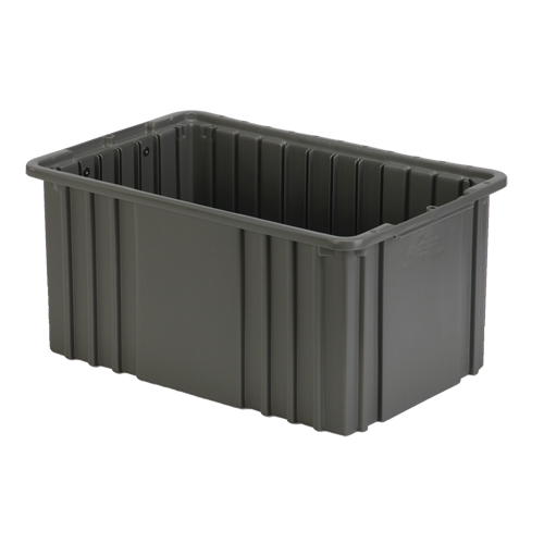 Divider Box, Polyethylene, 15.5" W x 9.9" D x 8" H, Grey Distribution Élite MP