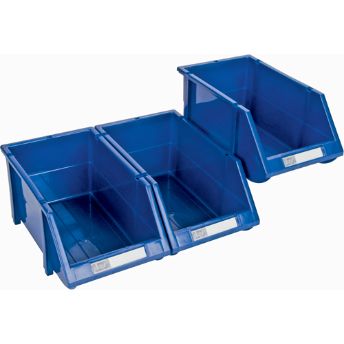 Bac empilable & &agrave; suspendre, 4-13/16" la, 3-3/16" h x 7-1/8" p, Bleu Distribution Élite MP