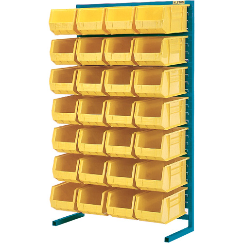 Support stationnaire pour bacs &agrave; un c&ocirc;t&eacute;, 36" la x 12" p x 61" h, 28 bacs Distribution Élite MP