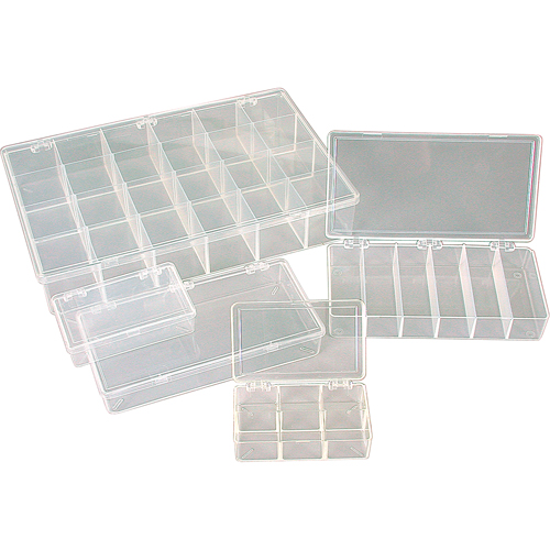 Boîte &agrave; compartiments K-Resin, Plastique, 36 compartiments, 6-9/16" la x 9-5/8" p, 1-1/2" h, Transparent Distribution Élite MP