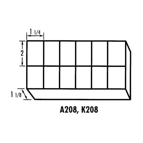 Boîte &agrave; compartiments K-Resin, Plastique, 12 compartiments, Transparent Distribution Élite MP