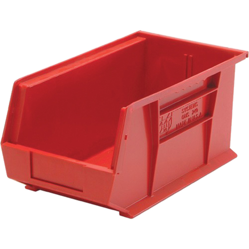 Bacs ultra empilable & suspendable, 8-1/4" la, 7" h x 14-3/4" p, Rouge Distribution Élite MP