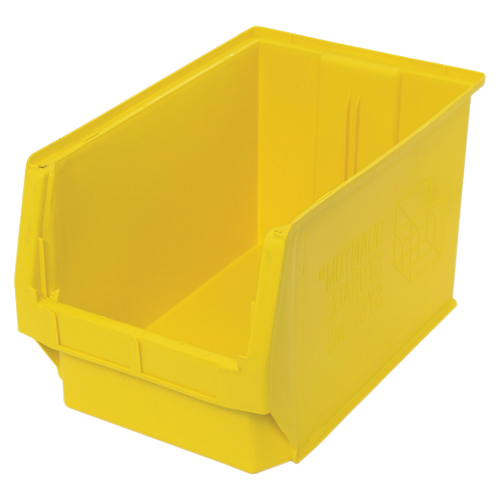Contenants g&eacute;ants empilables, 12,375" la x 19,75" p x 11,875" h, Jaune Distribution Élite MP