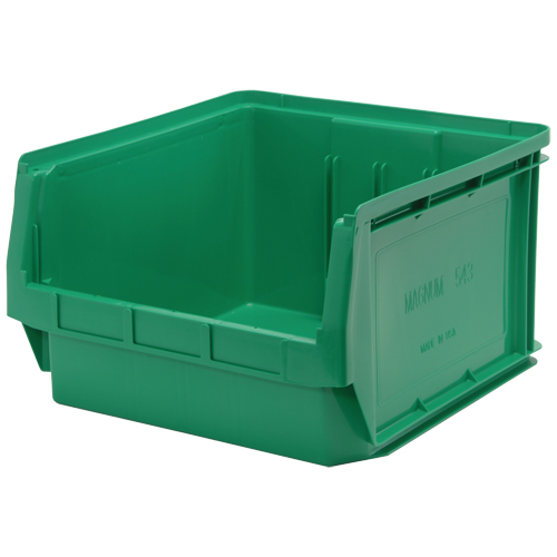 Contenants g&eacute;ants empilables, 18,375" la x 19,75" p x 11,875" h, Vert Distribution Élite MP