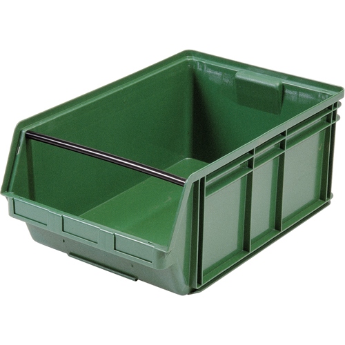 Contenants g&eacute;ants empilables, 18,375" la x 29" p x 11,875" h, Vert Distribution Élite MP
