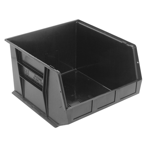 Bacs ultra empilable & suspendable, 16-1/2" la, 11" h x 18" p, Noir Distribution Élite MP