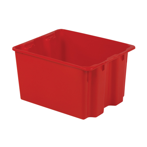 Contenants Stack-N-Nest Polylewton, 12" x 21" x 17", Rouge Distribution Élite MP