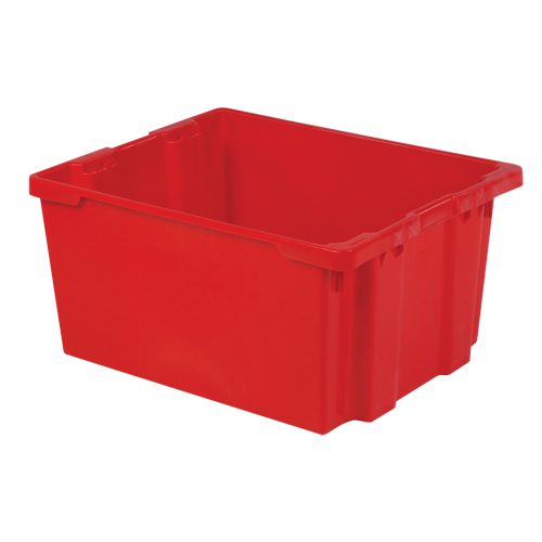 Contenants Stack-N-Nest Polylewton, 15,1" x 30,1" x 24", Rouge Distribution Élite MP