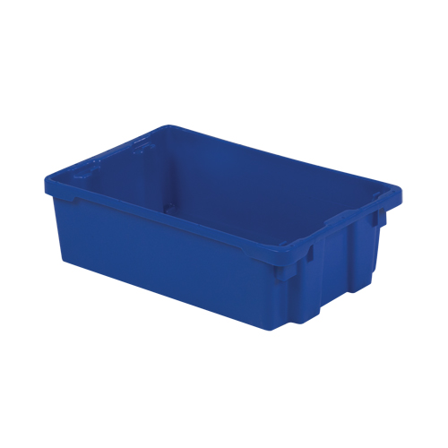 Contenants Stack-N-Nest Polylewton, 6,2" x 20,1" x 13", Bleu Distribution Élite MP
