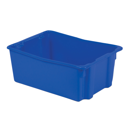 Polylewton Stack-N-Nest&reg; Containers, 10.5" x 26.1" x 18.7", Blue Distribution Élite MP