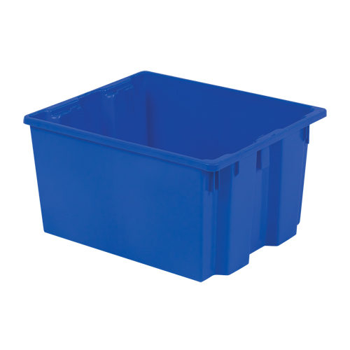 Polylewton Stack-N-Nest&reg; Containers, 13" x 24" x 20", Blue Distribution Élite MP