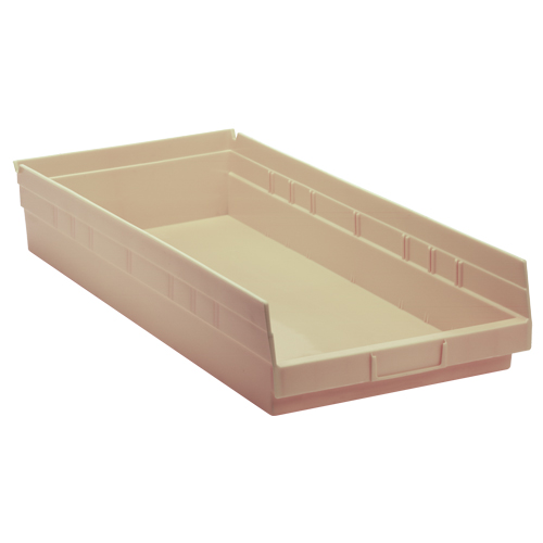 Bac pour &eacute;tag&egrave;re &eacute;conomique, 11-1/8" la x 4" H x 23-5/8" p, Ivoire, Capacit&eacute; 60 lb Distribution Élite MP