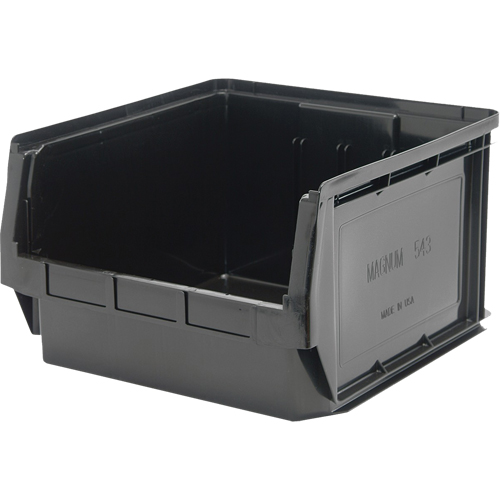 Stacking Container, 18.375" W x 18.375" D x 11.875" H, Black Distribution Élite MP