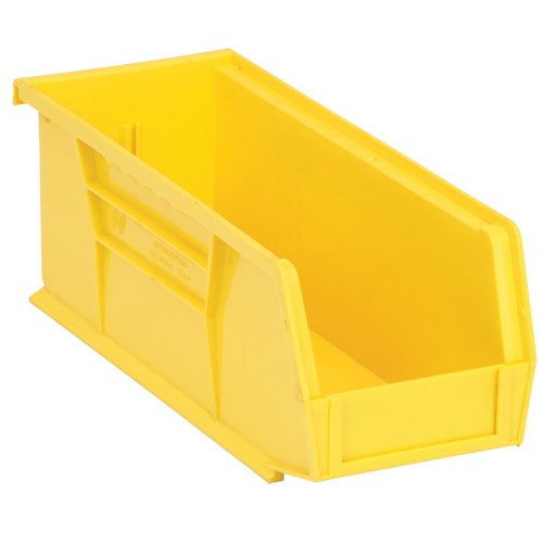 Bacs ultra empilable & suspendable, 4-1/8" la, 4" h x 10-7/8" p, Jaune Distribution Élite MP
