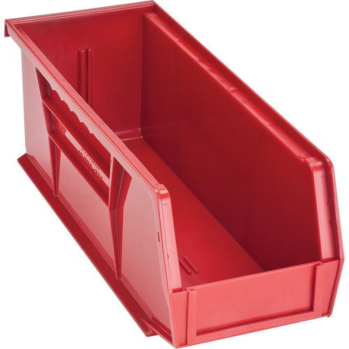 Bacs ultra empilable & suspendable, 4-1/8" la, 4" h x 10-7/8" p, Rouge Distribution Élite MP