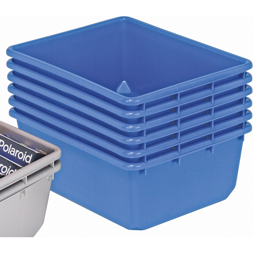 Contenants emboîtables QuanTub, 19" la x 24,5" p x 9,5" h, Bleu Distribution Élite MP