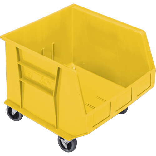 Mobile Bin, 14" H x 16-1/2" W x 18" D, 75 lbs. Capacity, Yellow Distribution Élite MP
