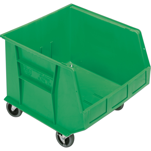 Mobile Bin, 14" H x 16-1/2" W x 18" D, 75 lbs. Capacity, Green Distribution Élite MP