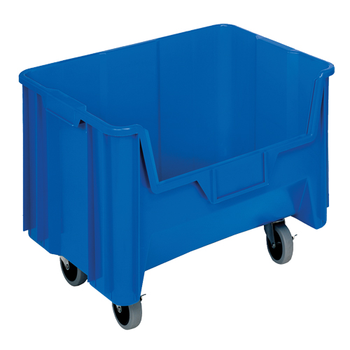 Mobile Giant Stack Container, 12-7/16" H x 19-7/8" W x 15-1/4" D, 250 lbs. Capacity, Blue Distribution Élite MP