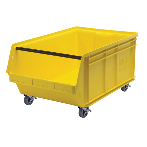 Mobile MAGNUM Bin, 14-7/8" H x 18-3/8" W x 29" D, 150 lbs. Capacity, Yellow Distribution Élite MP