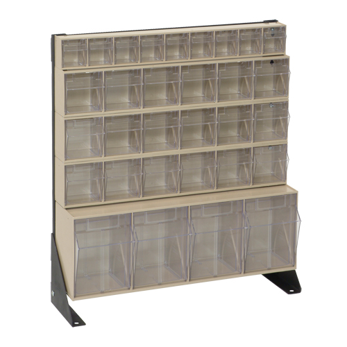 Tip-Out Bins Stand, 23-5/8" W x 8" D x 28" H, 31 Drawers Distribution Élite MP