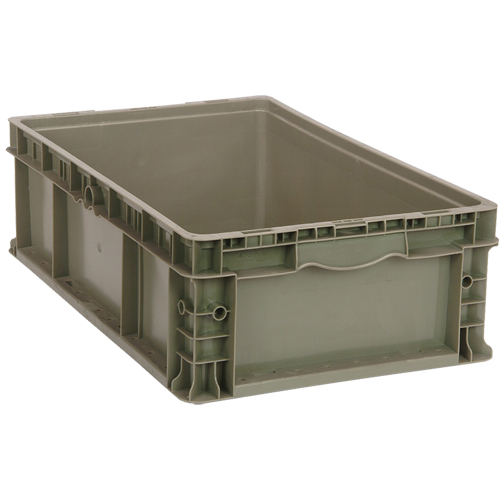 Stacking Container, 15" W x 15" D x 9.5" H, Grey Distribution Élite MP