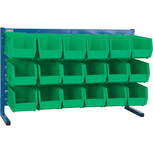Rayonnage &agrave; persienne avec bacs, 18 bacs, 36" la x 8-1/4" p x 22" h Distribution Élite MP