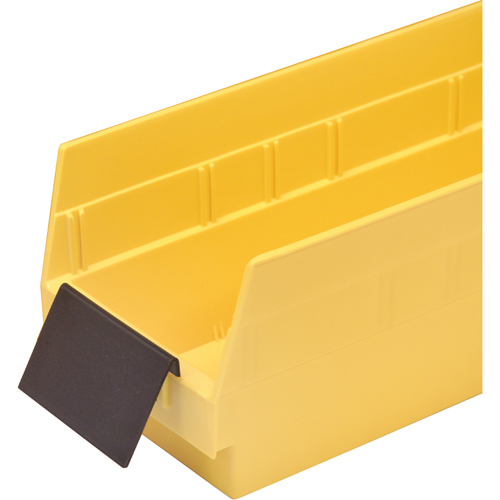 Bacs de rangement pour tablettes - Porte-&eacute;tiquettes de forme allong&eacute;e Distribution Élite MP