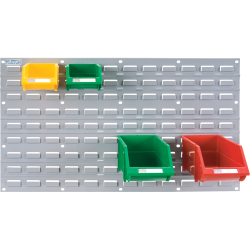 Panneau perfor&eacute; en m&eacute;tal pour bacs, 32 bacs, 36" la x 1/8" p x 19" h Distribution Élite MP