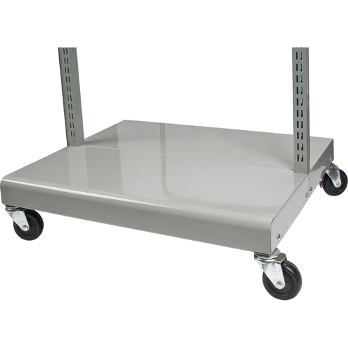 Servante mobile de bacs &agrave; plateaux inclinables - chariot seulement, &agrave; deux c&ocirc;t&eacute;s, 26-1/4" la x 22" p x 57-1/2" h Distribution Élite MP