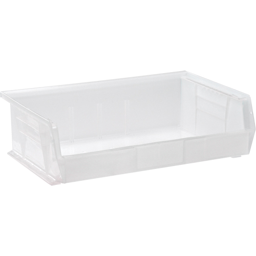 Bac transparent ultra empilable & suspendable, 16-1/2" la, 5" h x 10-7/8" p, Transparent Distribution Élite MP