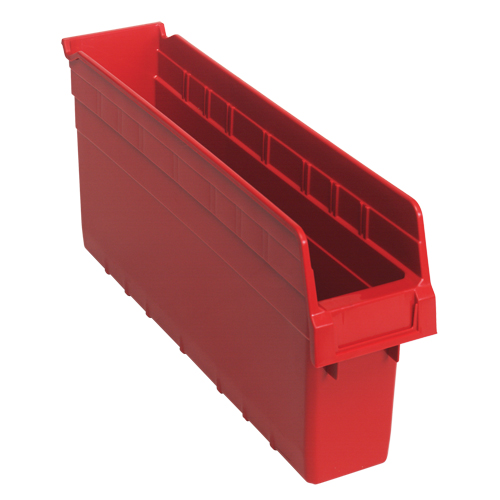 Bacs pour &eacute;tag&egrave;re Store-Max, 4-3/8" la x 8" H x 17-7/8" p, Rouge, Capacit&eacute; 56 lb Distribution Élite MP