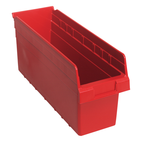 Bacs pour &eacute;tag&egrave;re Store-Max, 6-5/8" la x 8" H x 17-7/8" p, Rouge, Capacit&eacute; 56 lb Distribution Élite MP