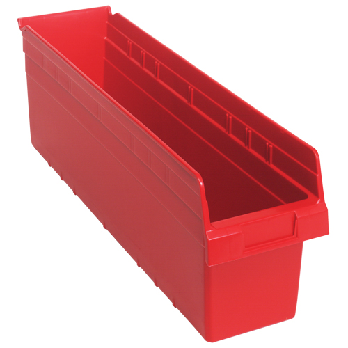 Bacs pour &eacute;tag&egrave;re Store-Max, 6-5/8" la x 8" H x 23-5/8" p, Rouge, Capacit&eacute; 68 lb Distribution Élite MP