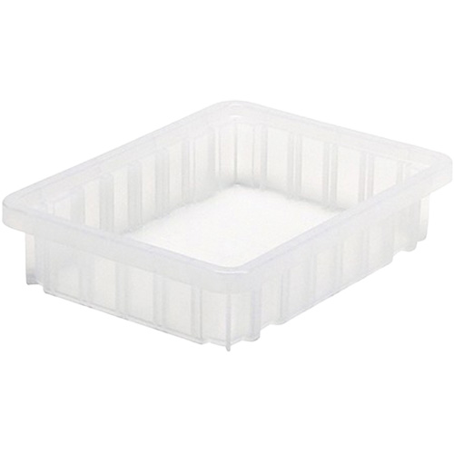Contenant Divider Box, Plastique, 10,875" la x 8,25" p x 2,5" h, Transparent Distribution Élite MP