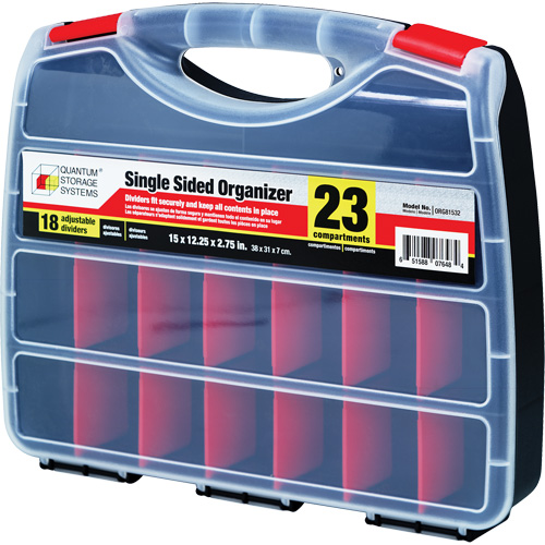 Boîte &agrave; compartiments en plastique, 12-1/4" la x 15" p x 2-3/4" h, 23 compartiments Distribution Élite MP