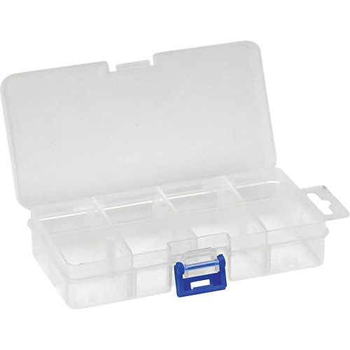 Boîte &agrave; compartiments en plastique, 2,75" la x 5,5" p x 1,25" h, 8 compartiments Distribution Élite MP