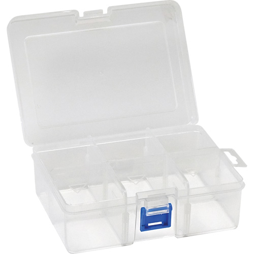 Boîte &agrave; compartiments en plastique, 4,75" la x 6,75" p x 2,25" h, 6 compartiments Distribution Élite MP