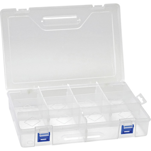 Boîte &agrave; compartiments en plastique, 7,75" la x 11,75" p x 2,2" h, 10 compartiments Distribution Élite MP