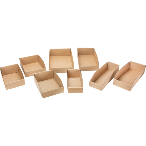 Boîtes profondes en carton ondul&eacute;, 5-3/4" la x 17-1/4" p x 4-1/2" h, Beige Distribution Élite MP